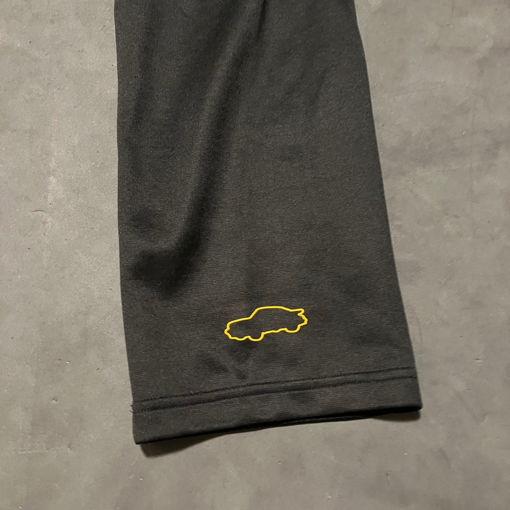 Puma Porsche Legacy Turbo Track Pants Mens Medium Black Yellow White Side Stripe - Picture 6 of 7